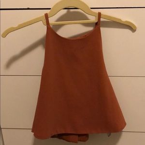 Lovers and Friends orange cropped top